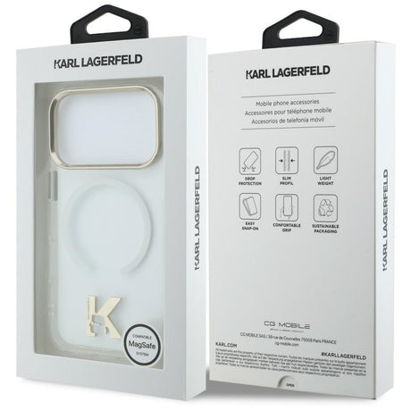 Husa de protectie Karl Lagerfeld compatibil cu iPhone 18 Pro / iPhone 17 Pro, Transparent