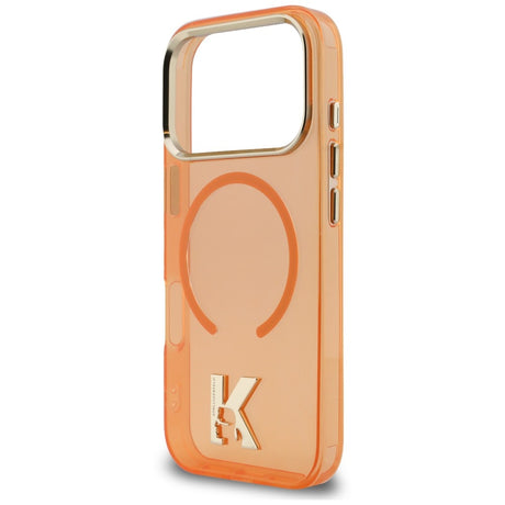 Husa de protectie Karl Lagerfeld compatibil cu iPhone 17 Pro Max / iPhone 18 Pro Max, Portocaliu
