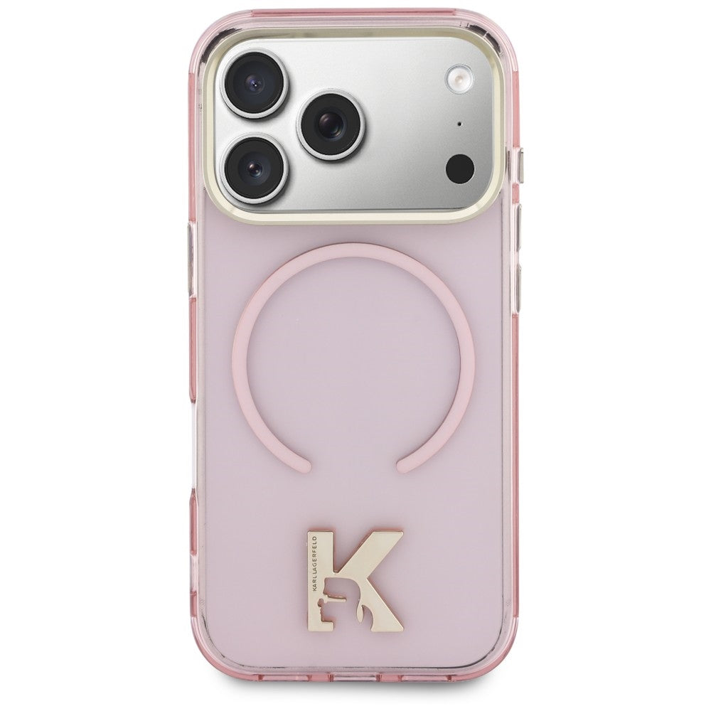 Husa de protectie Karl Lagerfeld compatibil cu iPhone 18 Pro Max / iPhone 17 Pro Max, Roz