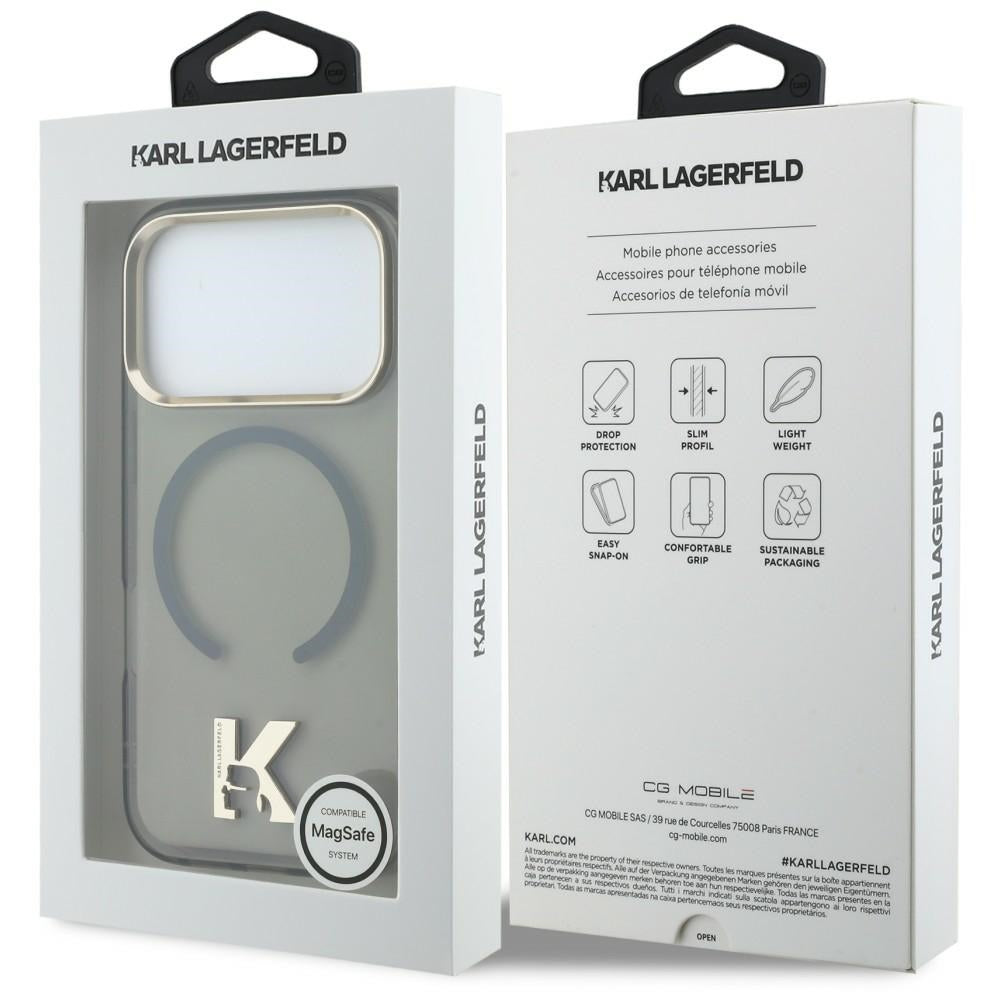 Husa de protectie Karl Lagerfeld compatibil cu iPhone 17 Pro Max / iPhone 18 Pro Max, Negru