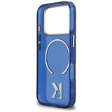 Husa de protectie Karl Lagerfeld compatibil cu iPhone 17 Pro / iPhone 18 Pro, Albastru