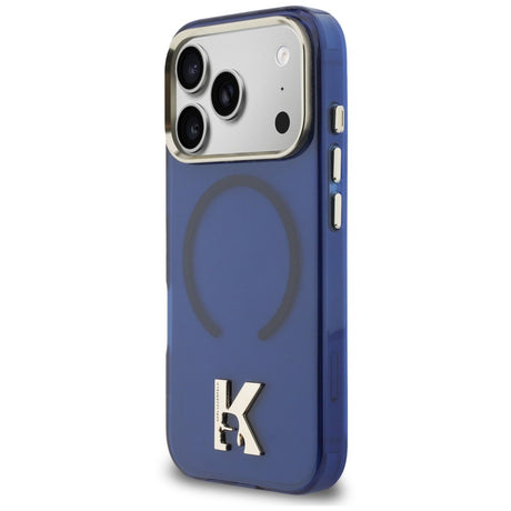 Husa de protectie Karl Lagerfeld compatibil cu iPhone 17 Pro / iPhone 18 Pro, Albastru