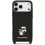 Husa de protectie Karl Lagerfeld Saffiano compatibil cu iPhone 18 Pro / iPhone 17 Pro, Negru