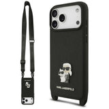 Husa de protectie Karl Lagerfeld Saffiano compatibil cu iPhone 18 Pro / iPhone 17 Pro, Negru