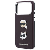 Husa de protectie Karl Lagerfeld Saffiano compatibil cu iPhone 18 Pro / iPhone 17 Pro, Bordo