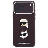 Husa de protectie Karl Lagerfeld Saffiano compatibil cu iPhone 18 Pro / iPhone 17 Pro, Bordo