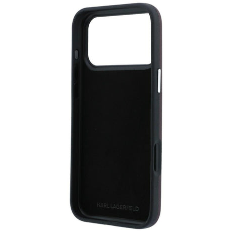 Husa de protectie Karl Lagerfeld Saffiano compatibil cu iPhone 17 Pro Max / iPhone 18 Pro Max, Bordo