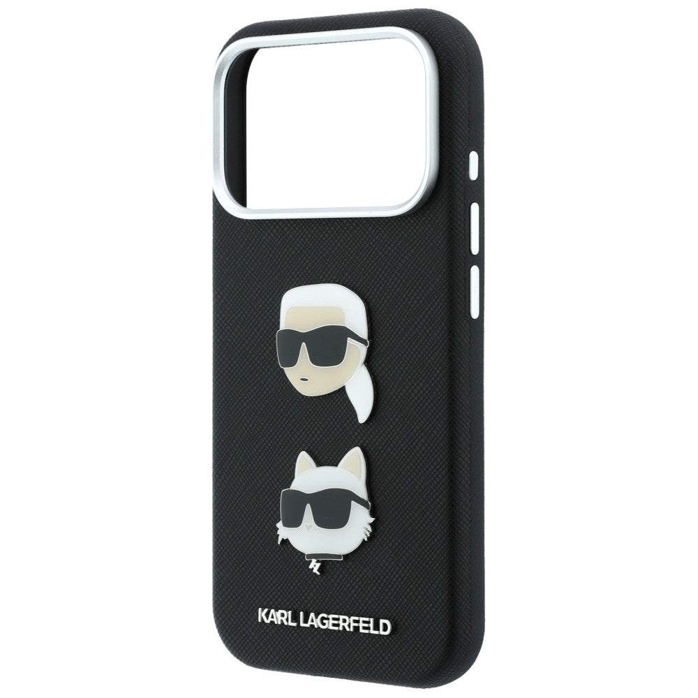 Husa de protectie Karl Lagerfeld Saffiano compatibil cu iPhone 18 Pro / iPhone 17 Pro, Negru