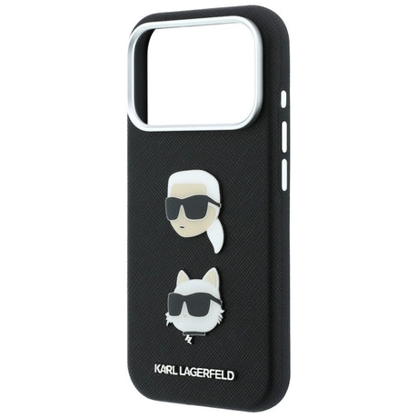 Husa de protectie Karl Lagerfeld Saffiano compatibil cu iPhone 18 Pro / iPhone 17 Pro, Negru
