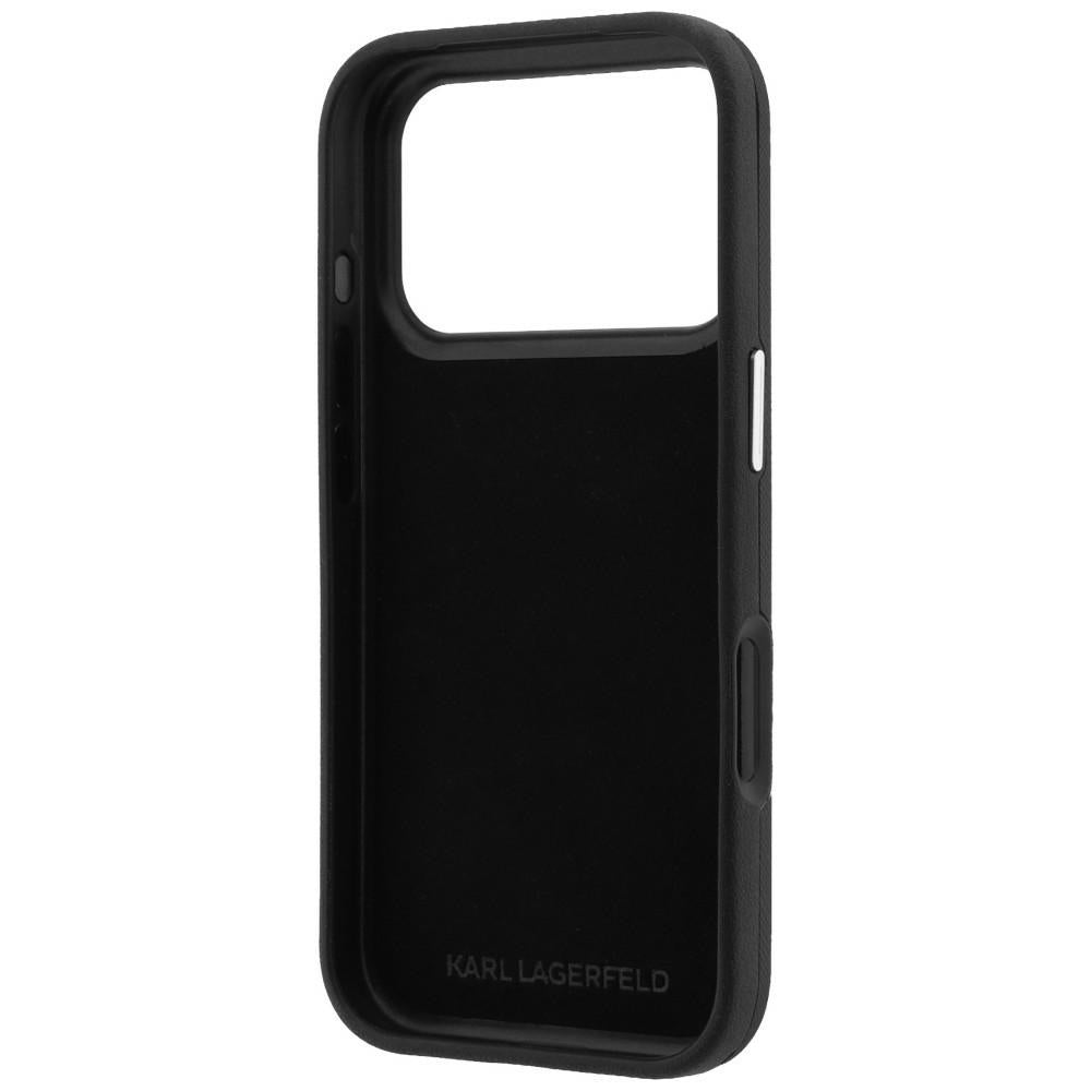 Husa de protectie Karl Lagerfeld Saffiano compatibil cu iPhone 18 Pro / iPhone 17 Pro, Negru