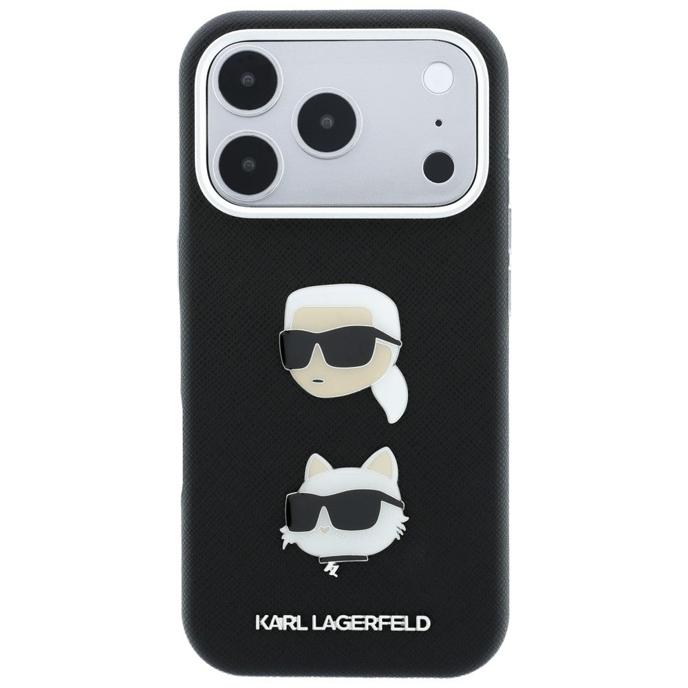 Husa de protectie Karl Lagerfeld Saffiano compatibil cu iPhone 18 Pro Max / iPhone 17 Pro Max, Negru