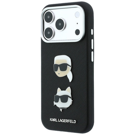Husa de protectie Karl Lagerfeld Saffiano compatibil cu iPhone 18 Pro Max / iPhone 17 Pro Max, Negru