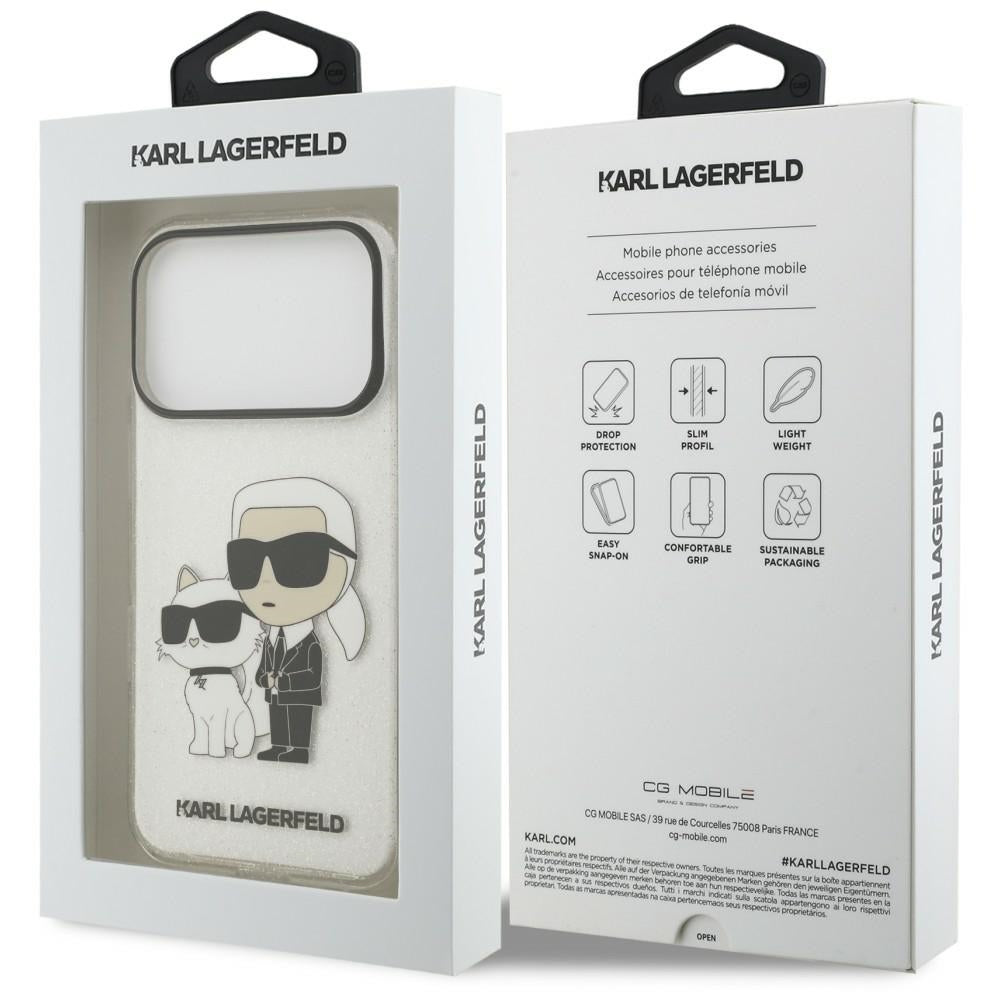 Husa de protectie Karl Lagerfeld compatibil cu iPhone 17 Pro / iPhone 18 Pro, Transparent