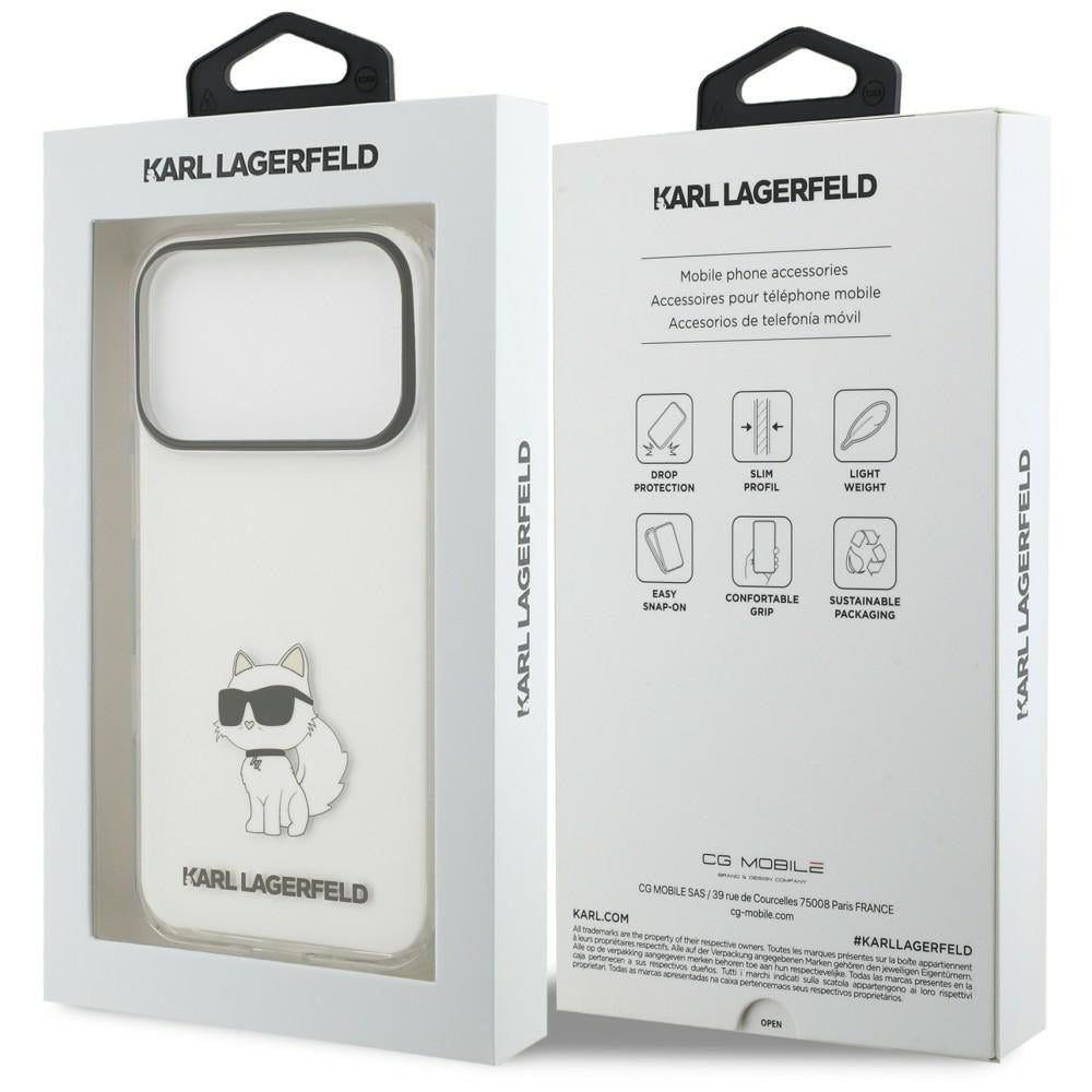 Husa de protectie Karl Lagerfeld compatibil cu iPhone 17 Pro / iPhone 18 Pro, Transparent