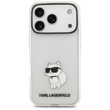 Husa de protectie Karl Lagerfeld compatibil cu iPhone 17 Pro / iPhone 18 Pro, Transparent
