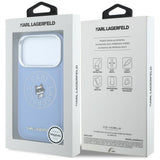 Husa de protectie Karl Lagerfeld compatibil cu iPhone 18 Pro / iPhone 17 Pro, Albastru
