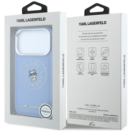 Husa de protectie Karl Lagerfeld compatibil cu iPhone 18 Pro / iPhone 17 Pro, Albastru