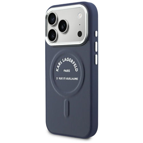 Husa de protectie Karl Lagerfeld compatibil cu iPhone 18 Pro / iPhone 17 Pro, Albastru