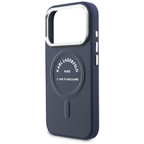 Husa de protectie Karl Lagerfeld compatibil cu iPhone 18 Pro / iPhone 17 Pro, Albastru