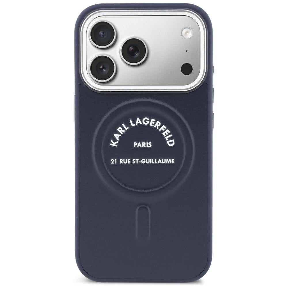 Husa de protectie Karl Lagerfeld compatibil cu iPhone 18 Pro / iPhone 17 Pro, Albastru