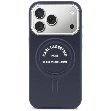 Husa de protectie Karl Lagerfeld compatibil cu iPhone 18 Pro / iPhone 17 Pro, Albastru