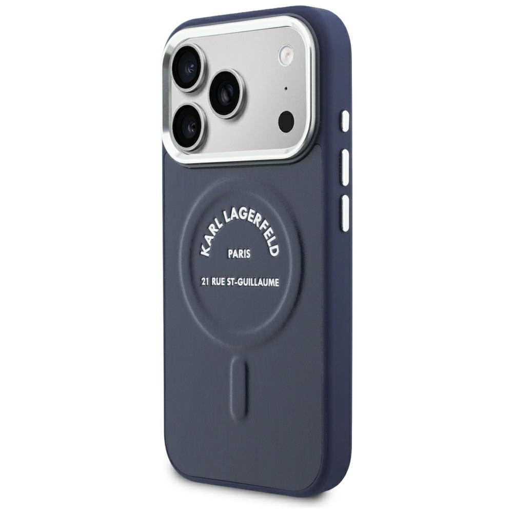 Husa de protectie Karl Lagerfeld compatibil cu iPhone 18 Pro Max / iPhone 17 Pro Max, Albastru