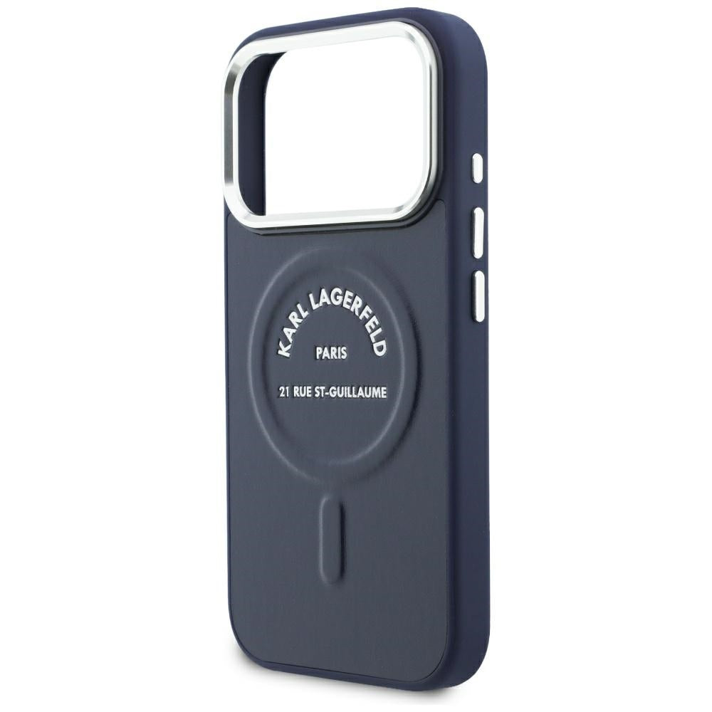 Husa de protectie Karl Lagerfeld compatibil cu iPhone 18 Pro Max / iPhone 17 Pro Max, Albastru