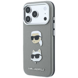Husa de protectie Karl Lagerfeld Saffiano compatibil cu iPhone 18 Pro Max / iPhone 17 Pro Max, Gri