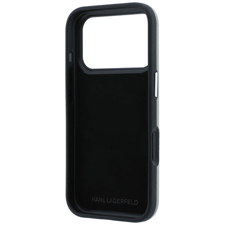 Husa de protectie Karl Lagerfeld Saffiano compatibil cu iPhone 18 Pro Max / iPhone 17 Pro Max, Gri