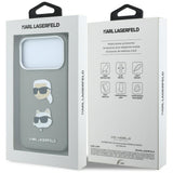 Husa de protectie Karl Lagerfeld Saffiano compatibil cu iPhone 18 Pro / iPhone 17 Pro, Gri