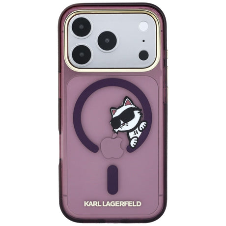Husă de protecție Karl Lagerfeld pentru iPhone 17 Pro / iPhone 18 Pro, neagră