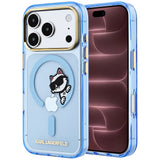 Husa de protectie Karl Lagerfeld compatibil cu iPhone 17 Pro Max / iPhone 18 Pro Max, Albastru