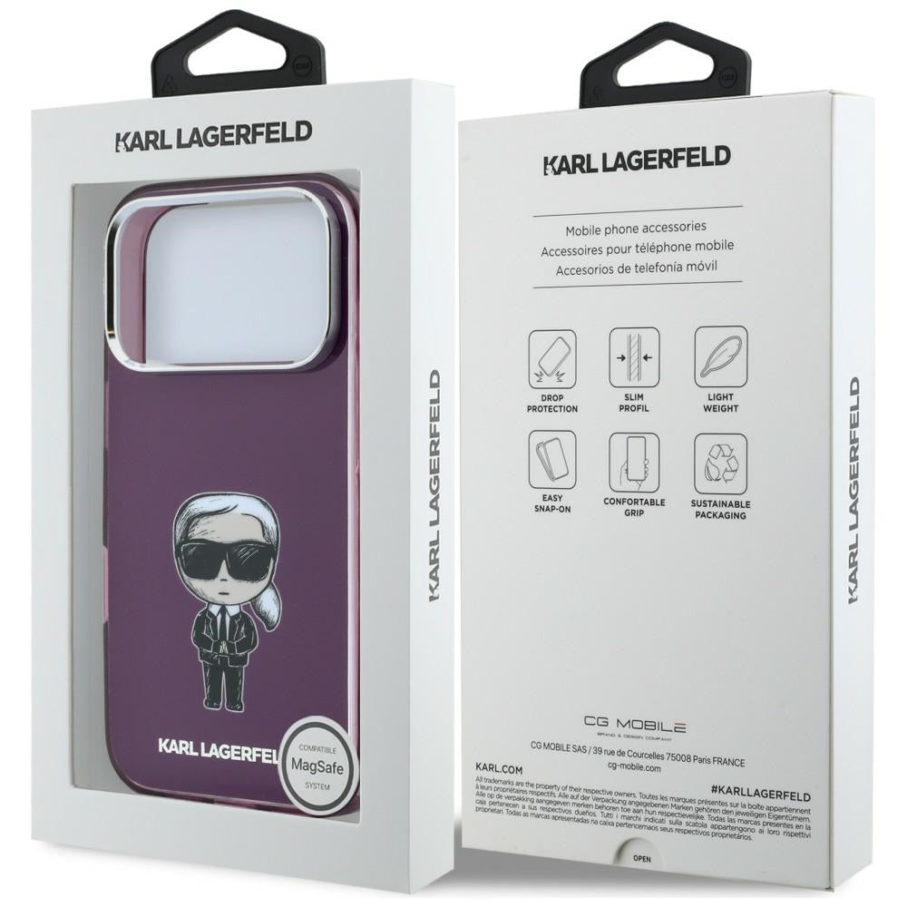 Husa de protectie Karl Lagerfeld compatibil cu iPhone 17 Pro / iPhone 18 Pro, Negru
