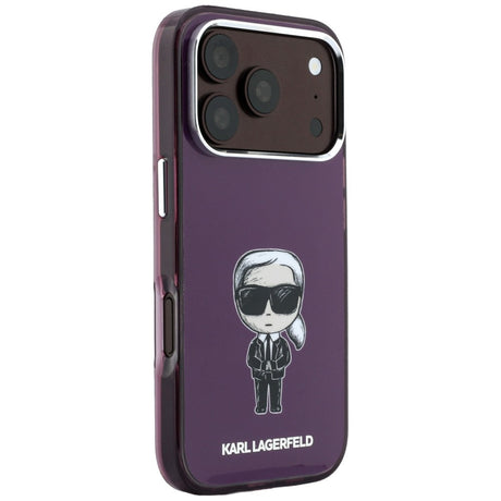Husă de protecție Karl Lagerfeld neagră pentru iPhone 17 Pro / iPhone 18 Pro