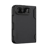 Husa de protectie Nillkin Super Frosted Shield Fold Magnetic compatibil cu iPhone Duo, Negru