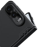 Husa de protectie Nillkin Super Frosted Shield Fold Magnetic compatibil cu iPhone Duo, Negru