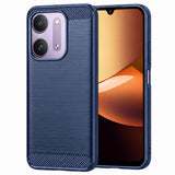 Husa de protectie Techsuit Carbon Silicone compatibil cu Xiaomi Redmi 17C 5G, Albastru