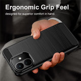 Husa de protectie Techsuit Carbon Silicone compatibil cu Xiaomi Redmi 17C 5G, Albastru