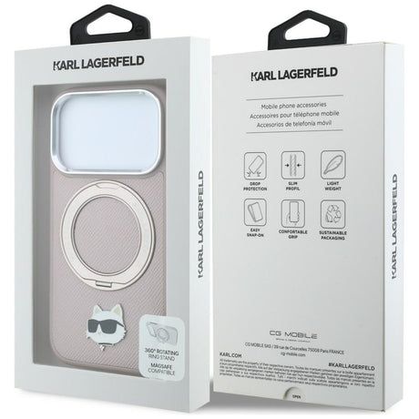 Husa de protectie Karl Lagerfeld compatibil cu iPhone 18 Pro Max / iPhone 17 Pro Max, Alb