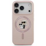 Husa de protectie Karl Lagerfeld compatibil cu iPhone 18 Pro / iPhone 17 Pro, Roz