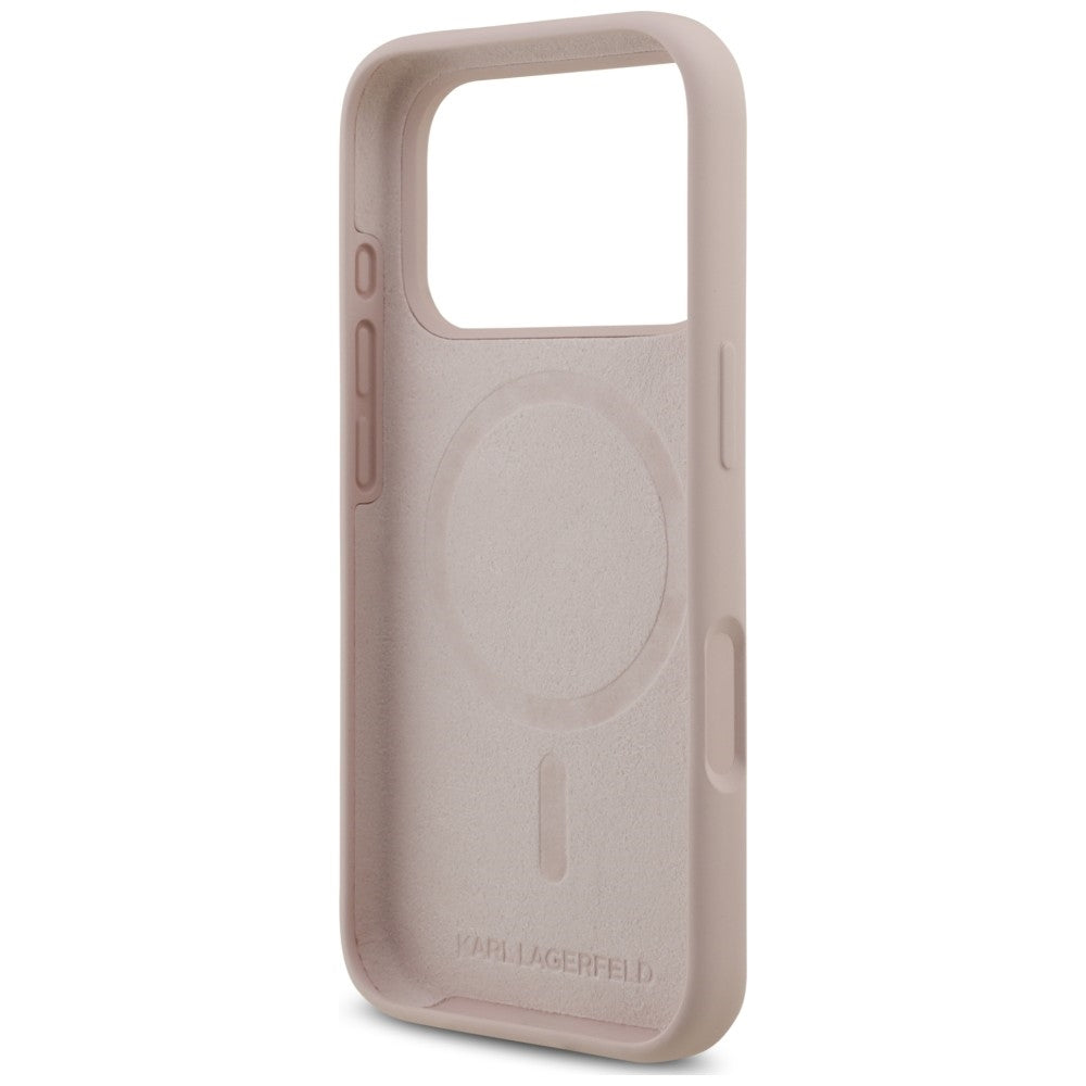 Husa de protectie Karl Lagerfeld compatibil cu iPhone 18 Pro Max / iPhone 17 Pro Max, Roz