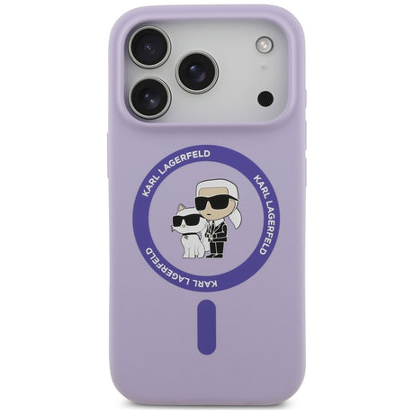 Husă Karl Lagerfeld mov pentru iPhone 18 Pro / iPhone 17 Pro