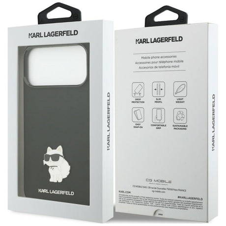 Husa de protectie Karl Lagerfeld compatibil cu iPhone 17 Pro Max / iPhone 18 Pro Max, Negru