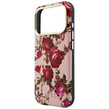 Husa de protectie Guess Blossom Roses Print compatibil cu iPhone 18 Pro / iPhone 17 Pro, Roz