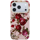 Husa de protectie Guess Blossom Roses Print compatibil cu iPhone 17 Pro Max / iPhone 18 Pro Max, Roz