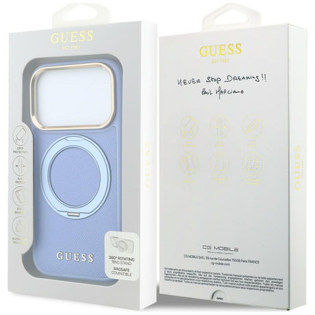 Husa de protectie Guess compatibil cu iPhone 17 Pro Max / iPhone 18 Pro Max, Albastru