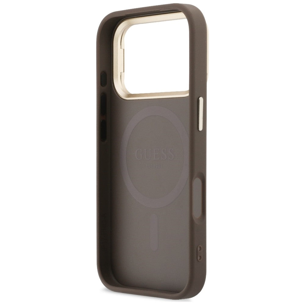 Husa de protectie Guess compatibil cu iPhone 17 Pro / iPhone 18 Pro, Maro