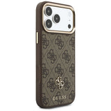 Husa de protectie Guess Hardcase 4G compatibil cu iPhone 18 Pro / iPhone 17 Pro, Maro