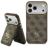 Husa de protectie Guess Hardcase 4G compatibil cu iPhone 18 Pro / iPhone 17 Pro, Maro