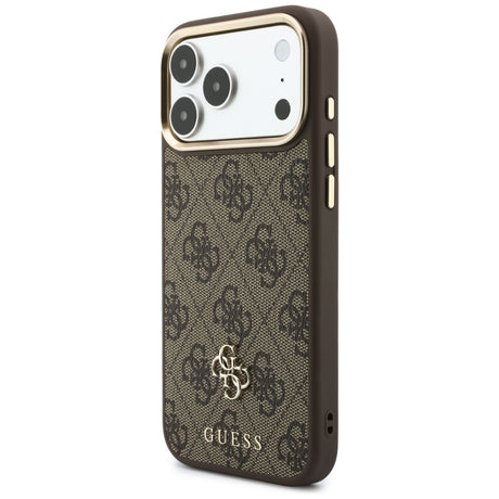 Husa de protectie Guess Hardcase 4G compatibil cu iPhone 17 Pro Max / iPhone 18 Pro Max, Maro